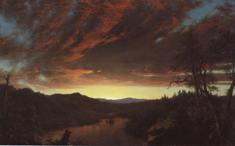 Frederic Edwin Church Wild twilight France oil painting art